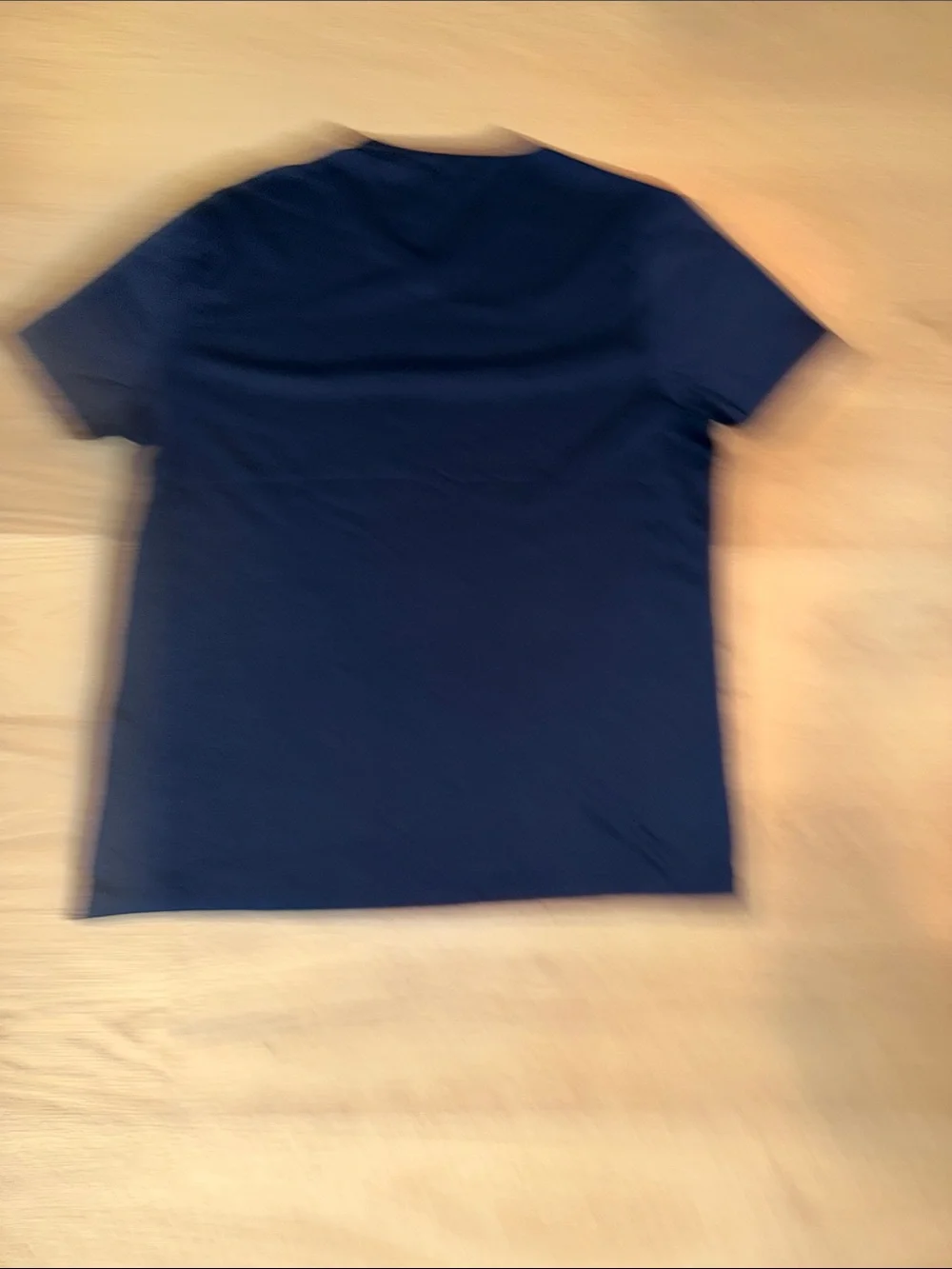 Alfani Men Navy Blue V-Neck Short Sleeve Tee